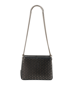 Spike Shoulder Bag, Leather, Black, MII, DB, 3*